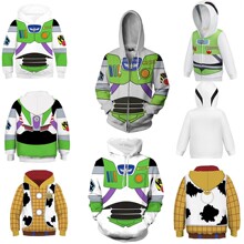 2022热映光年正传Lightyear  巴斯光年3D数码印花连帽衫卫衣外套