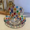 Painted coffee set