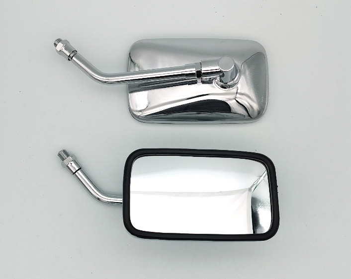 Universal Rearview Mirror Retro Modified Reversing Mirror Storm Prince Motorcycle Electroplated Reflector 10mm
