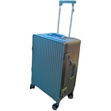 商务行李箱女pc旅行箱20寸登机箱万向轮拉杆箱铝框款男密码箱28