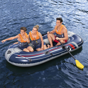 Bestway61066 Three Person Water Inflatable Boat Adult Lifesaving Kayak Fishing Boat Paddle Air Pump