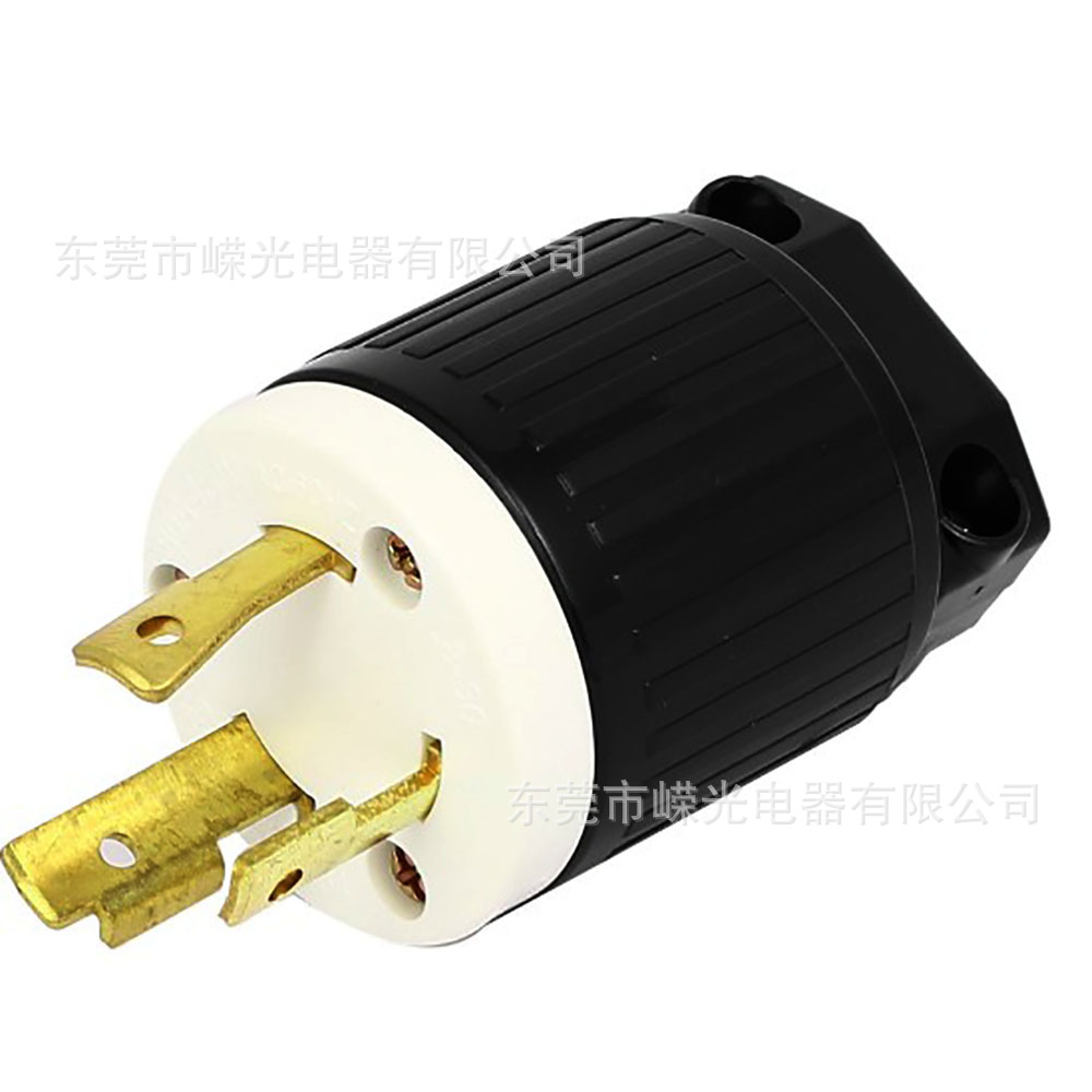 LK-6334 NEMA防松插头 L8-30P 30A 480V 美国半导体组装接线插头