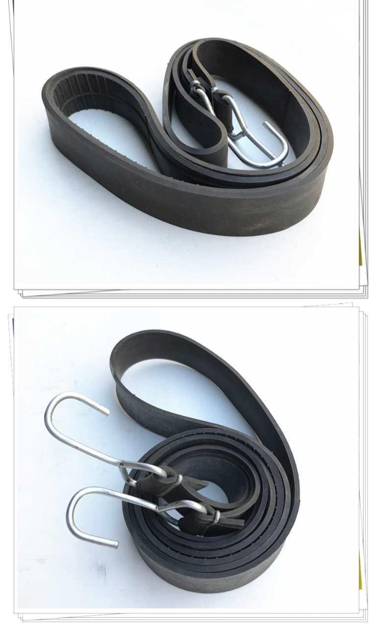 30mm Widened Tire Rubber Strap Motorcycle Elastic Rope Binding Strap Cargo Strap Elastic Rope Express Delivery Cargo Tie-Down Rope