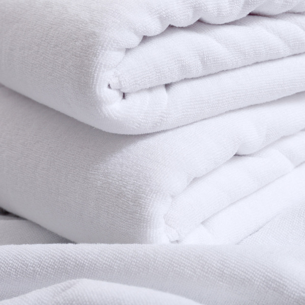 cotton white bath towel