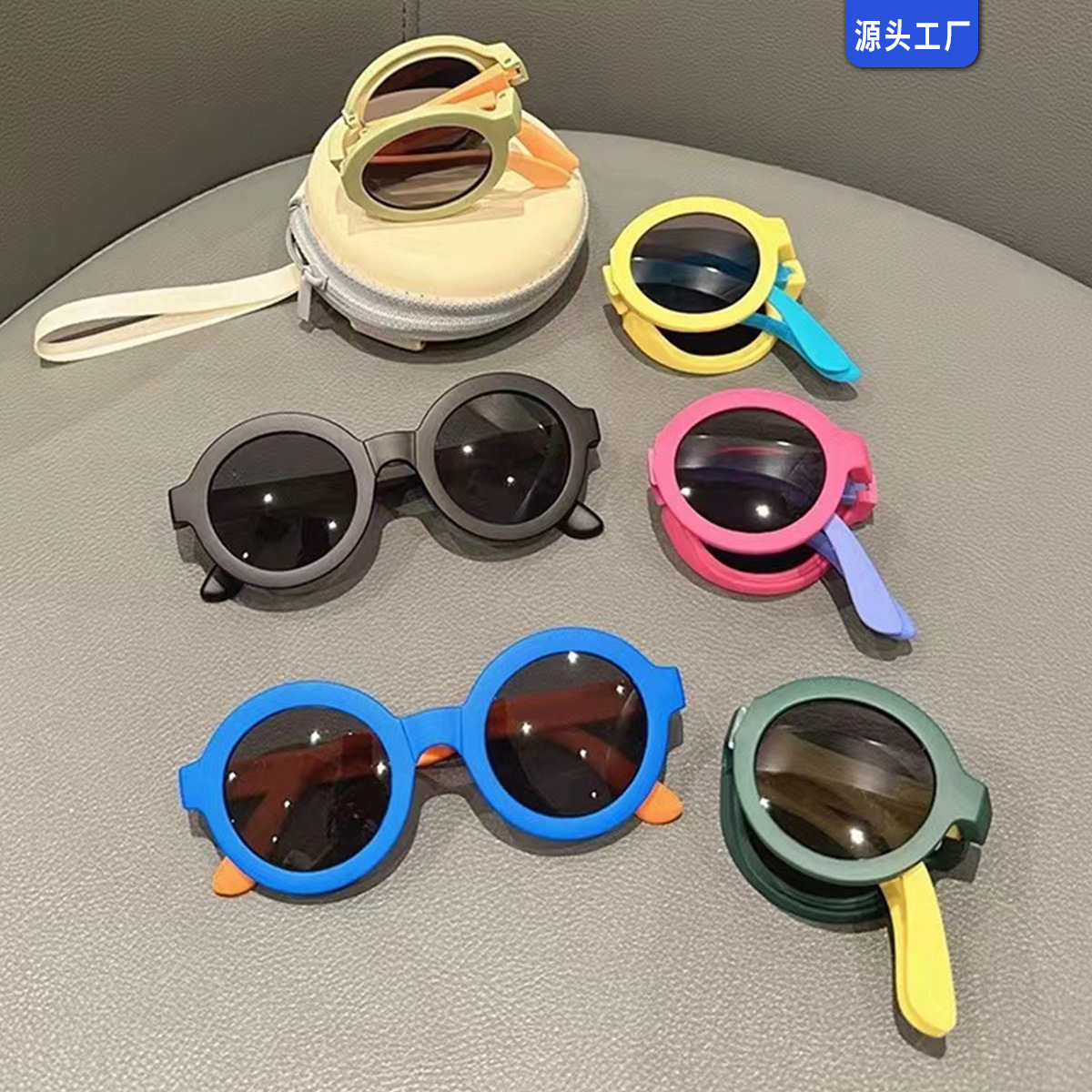Gafas de Sol Plegables para Niños de Policarbonato con Protección UV400 para Protección Solar y Viajes