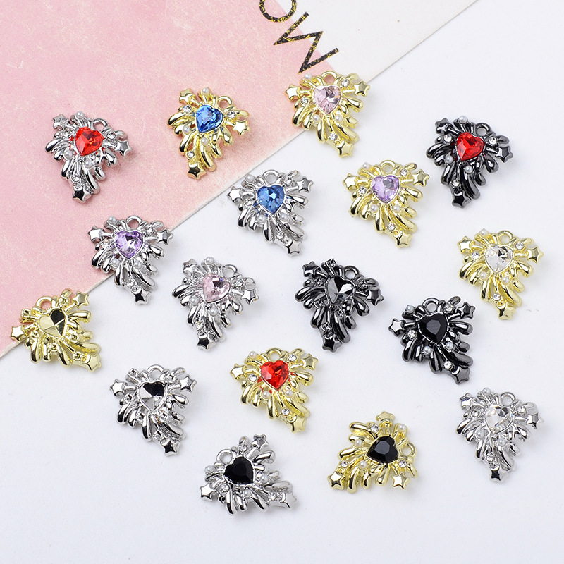 New French-Style Trendy Personality Design with Heart-Shaped Micro-Inlaid Zircon DIY Necklace, Bracelet, and Pendant Accessories New French-Style Trendy Personality Design with Heart-Shaped Micro-Inlaid Zircon DIY Necklace, Bracelet, and Pendant Accessories