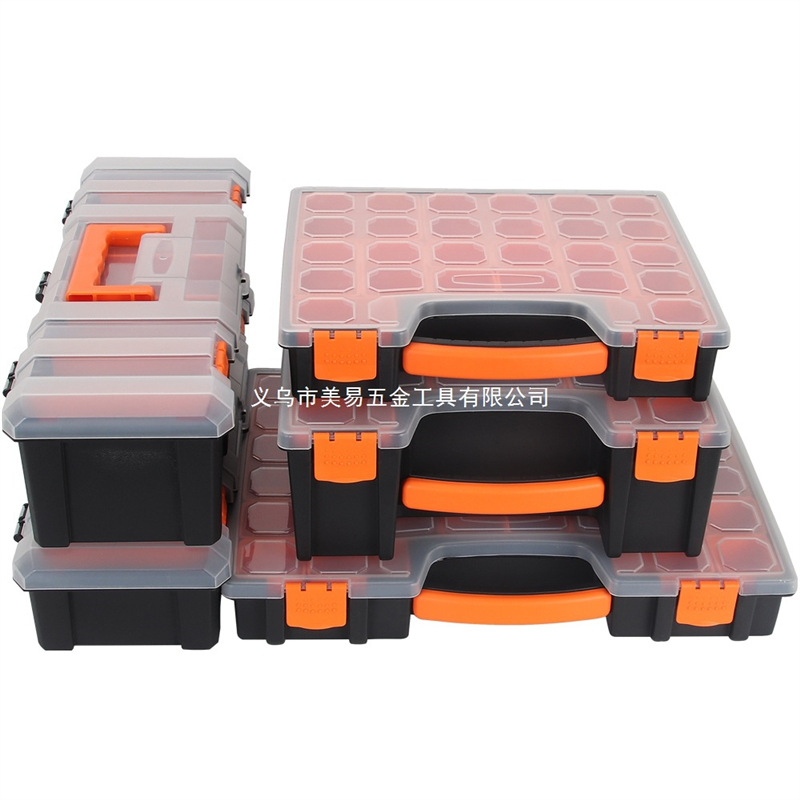Caja Organizadora con Compartimentos para Piezas y Tornillos para Componentes y Pesca