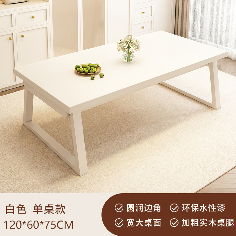 Mesa de comedor de piernas de madera maciza, mesa de alquiler de estilo francés, mesa de madera doméstica, mesa y silla de comedor comercial