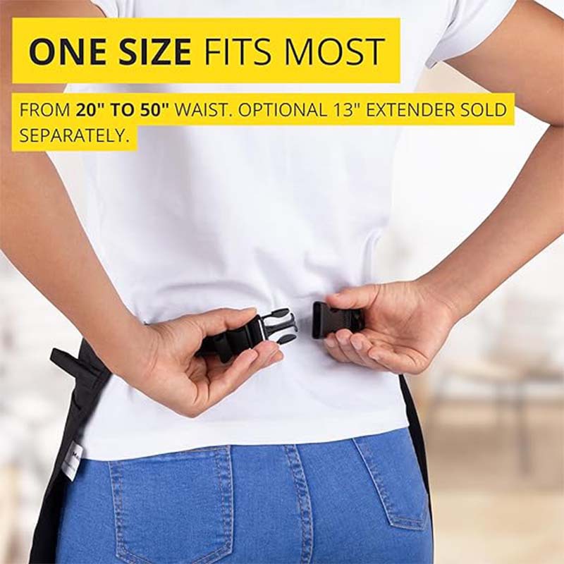 Cross-border delantal personalizado logotipo multi-bolsillo anti-contaminante limpio hotel barista ropa de trabajo delantal de tela de Oxford