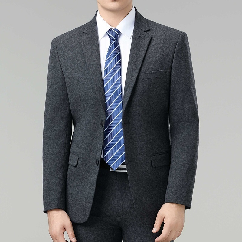 Middle-Aged Dad's Casual Suit, Men's Single-Piece Wool Suit Jacket, Business Formal Wear, Non-Iron Wool Casual Top Middle-Aged Dad's Casual Suit, Men's Single-Piece Wool Suit Jacket, Business Formal Wear, Non-Iron Wool Casual Top