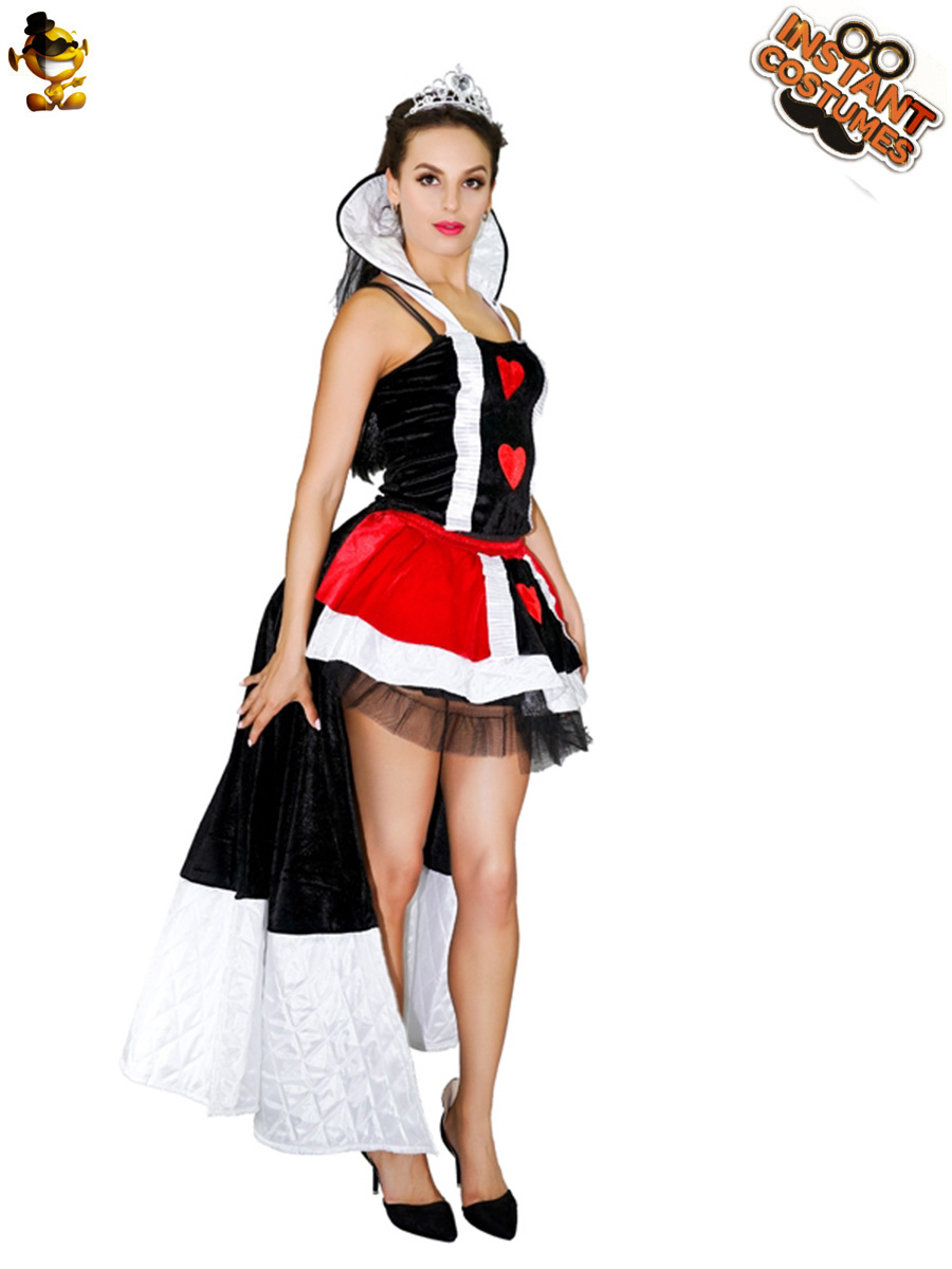 Halloween adulto niña grande melocotón rojo reina etapa traje rendimiento traje Halloween fiesta traje distribución al por mayor