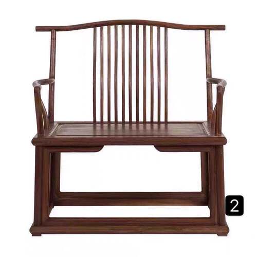 Old elm armchair, new Chinese style solid wood paint-free official hat chair, dining chair, tea chair, Zen chair, mortise and tenon master chair, meditation chair