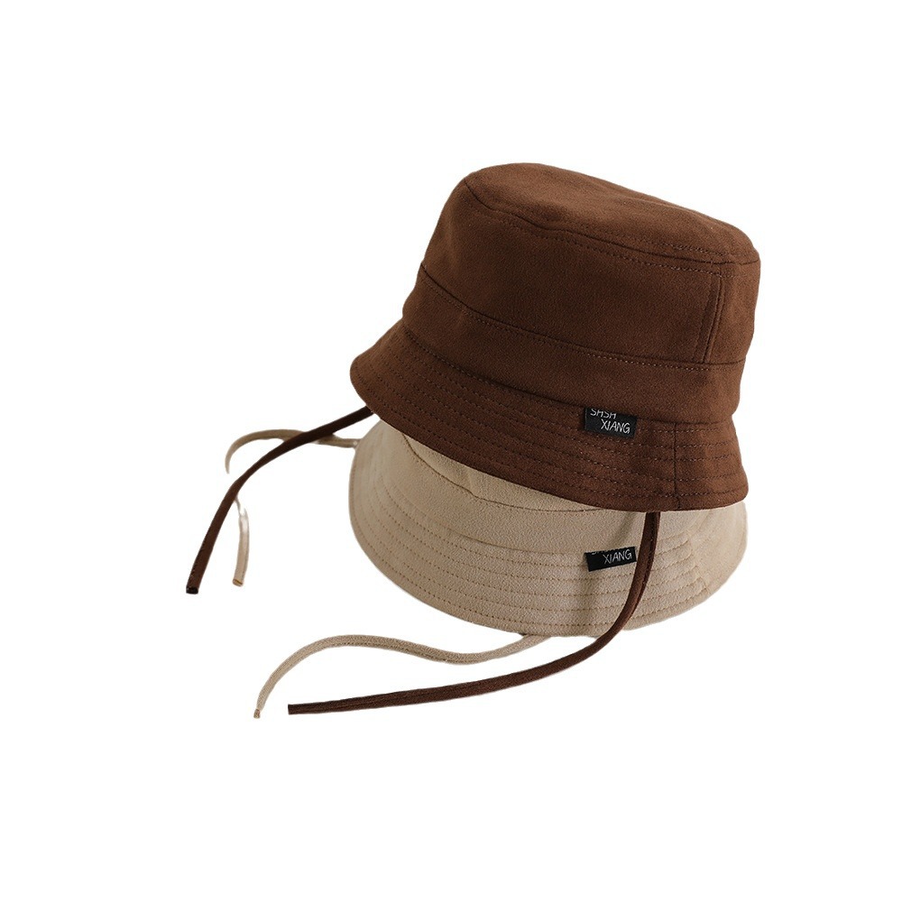 Sombrero de bebé japonés primavera y verano moda ins cóncava forma sombrero de pescador para niños y niñas sombrero de color puro transpirable