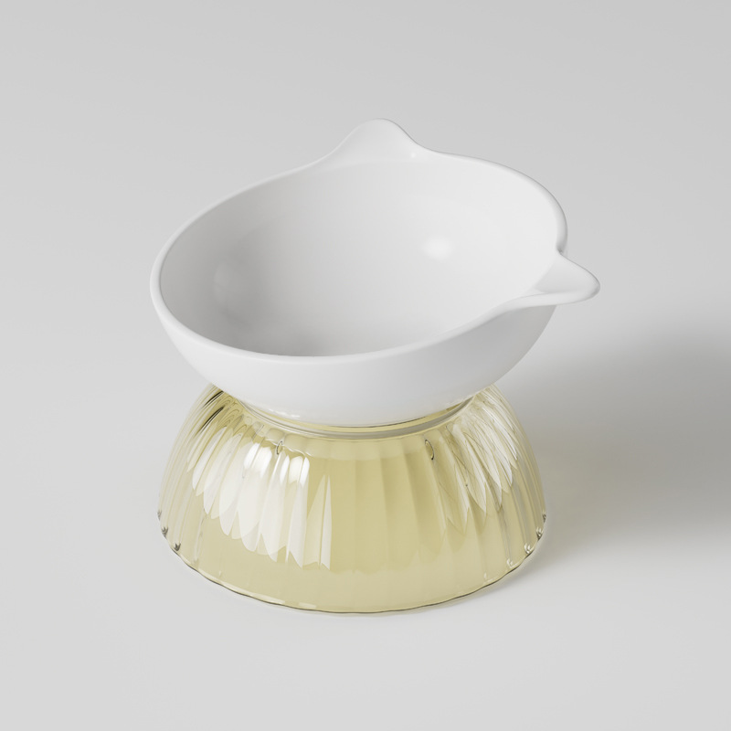 Tazón de gato de cerámica tazón de comida para gatos tazón oblicuo tazón de comida tazón de arroz tazón de gato tazón de perro Copa no es fácil de derribar suministros para mascotas