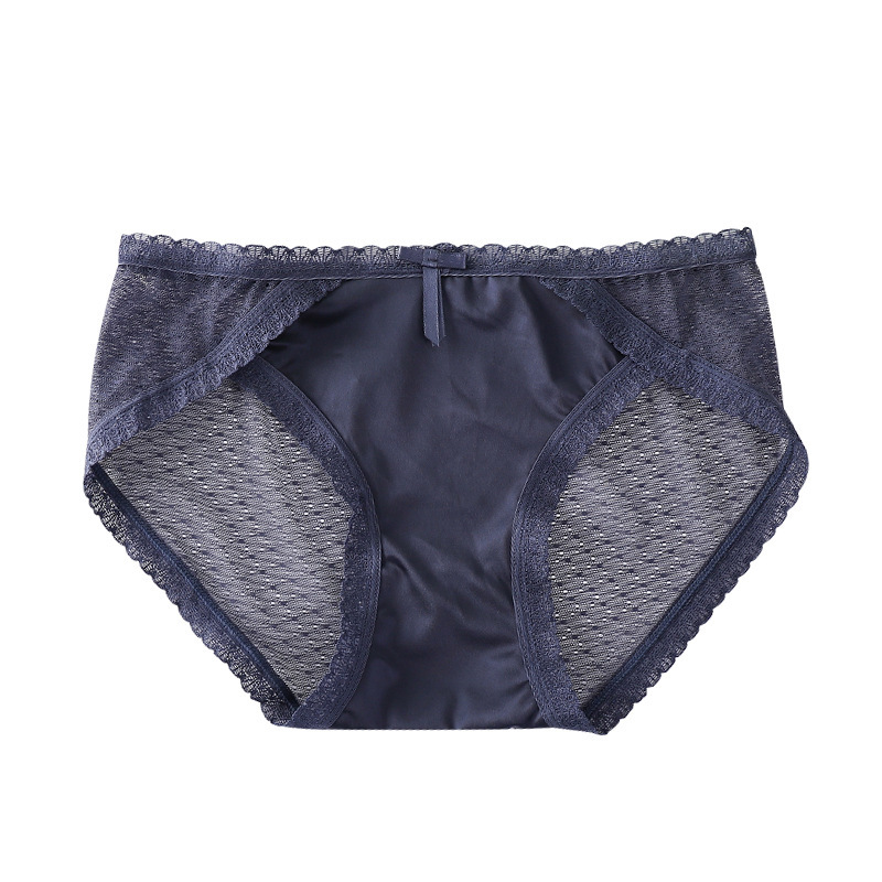 女性用レース下着、日本風メッシュ、透け感のある綿素材、吸湿性のある三角パンツ、卸売、純綿クロッチ、抗菌、露出防止|undefined