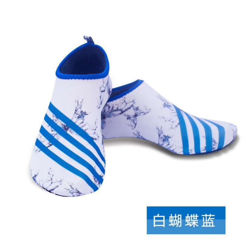 White butterfly blue