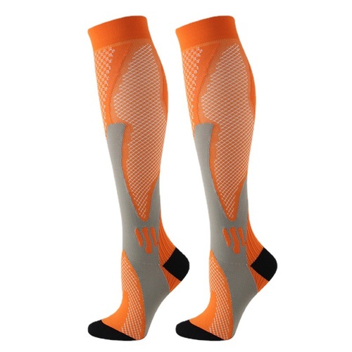 Professional sports calf compression socks running women's and men's marathon fitness basketball skipping rope pressure socks long breathable