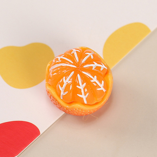 Simulated fruit, orange accessories, cream mobile phone case diy material, earrings, food toys diy jewelry accessories