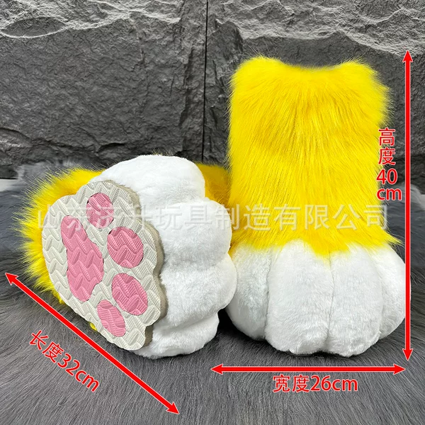 Beast fursuit Japanese Furui Beast Foot Shoes Claw Shoes Claw Comic-Con Secondary Cos Outdoor Foot Shoes Finished Products