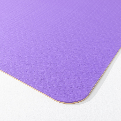 Two-color TPE yoga mat extended for girls, fitness mat, non-slip yoga mat, floor mat, home use, logo printable