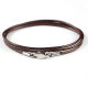Necklace Rope Crystal Pendant Rope Leather Rope Gold Jewelry Lanyard Yu Pei Men's and Women's Red Steel Buckle Wax Rope Wholesale