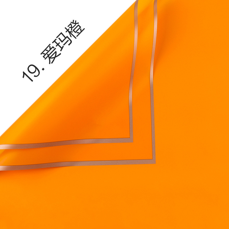 Película de gelatina Papel de embalaje impermeable al por mayor Material de embalaje de ramo de sensación de alta calidad Arte floral Phnom Penh Papel de embalaje de flores mate