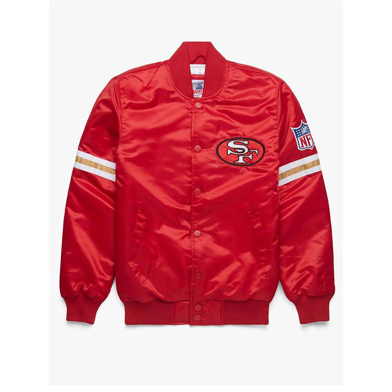 Cross-Border Cotton Nfl Team Jacket Autumn and Winter New Men's Baseball Uniform Stand Collar Casual 3D Rugby Jacket