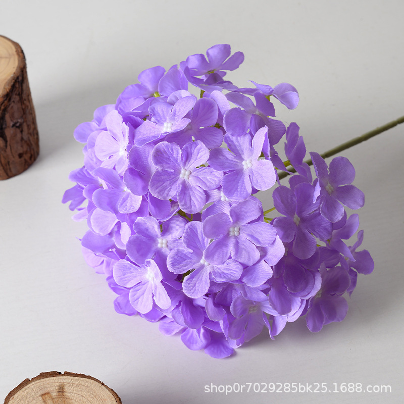 Piruleta de simulación, hortensia, hortensias grandes, boda, decoración de hileras de flores, decoración de arreglos florales para el hogar, decoración de flores decorativas