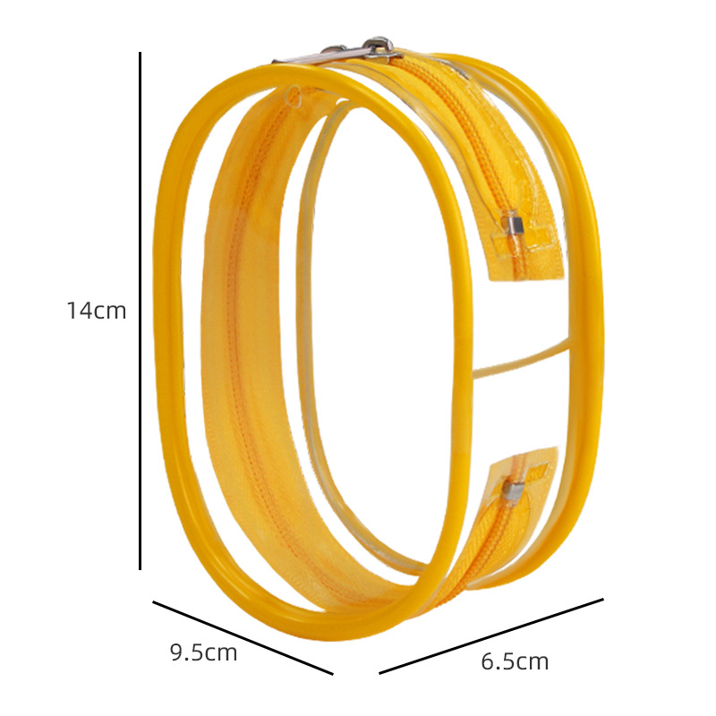 Thickened—large [14cm] oval—naked bag [yellow]