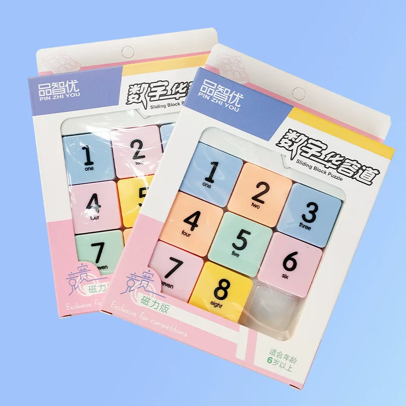 Amusing digital Fifteen game, brainteaser for elementary school students for competitions, magnetic toy, Huarun, wholesale