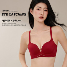 本命年红色内衣女蛇年2025新款爆款聚拢小胸显大收副乳防下垂胸罩