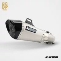 Оригинальный RS подходит для модифицированного мотоцикла Kawasaki Z900, выхлопная система из нержавеющей стали, углеродное волокно, косой шестиугольный круглый рот, средняя и хвостовая часть