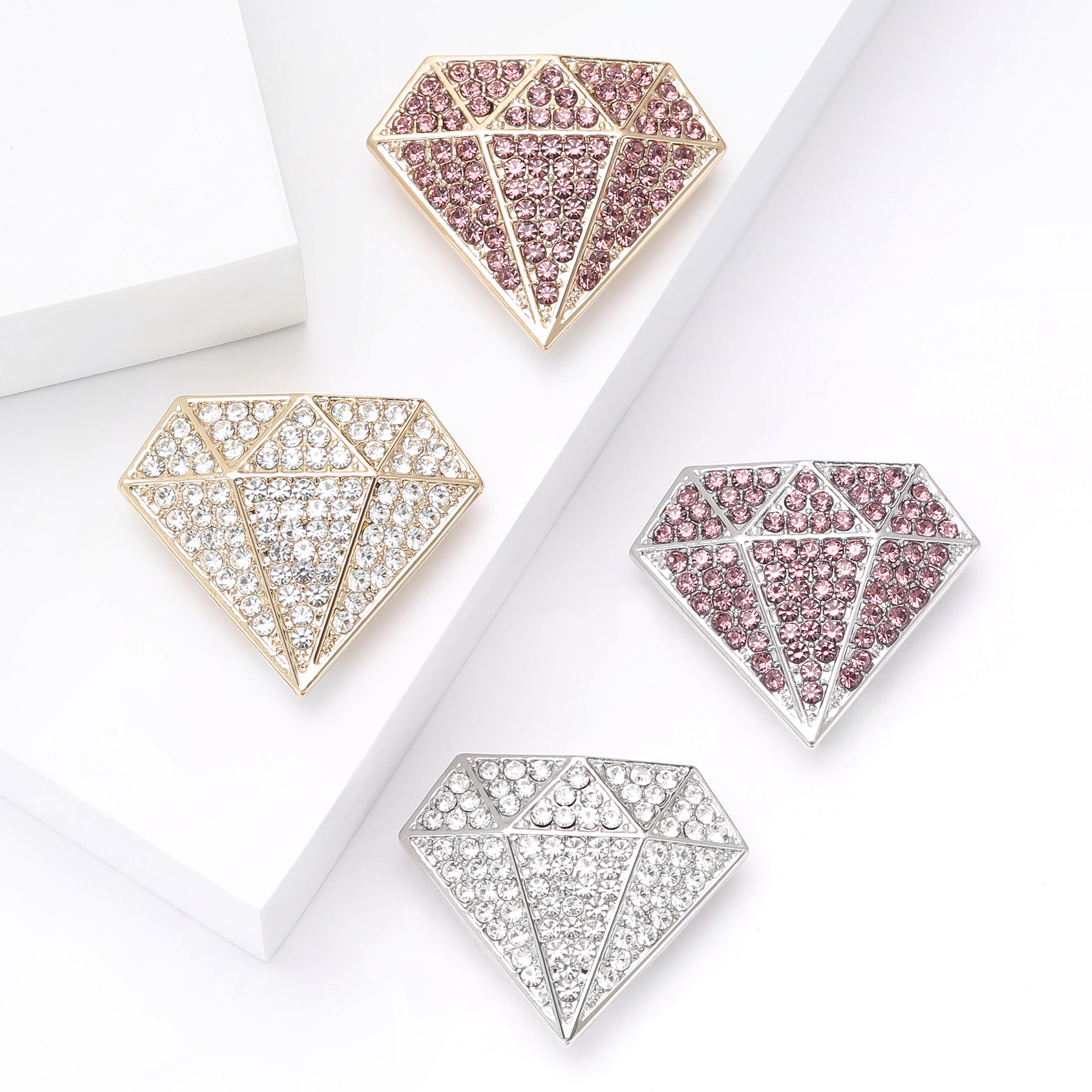 European and American Cross-border Retro Creative Diamond Style Brooch Personalized Clothing Pin Fashion All-match Accessories Corsage