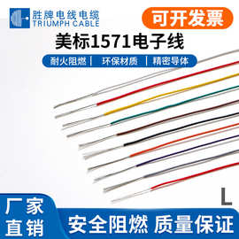 胜牌厂家现货 UL1571-26awg 美标认证镀锡铜PVC极细电子连接导线