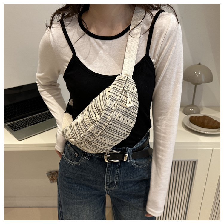 Daily, Street Occasion Printing Pattern Women's Printing Vintage Style Classic Style Dumpling Shape Zipper Crossbody Bag Fanny Pack