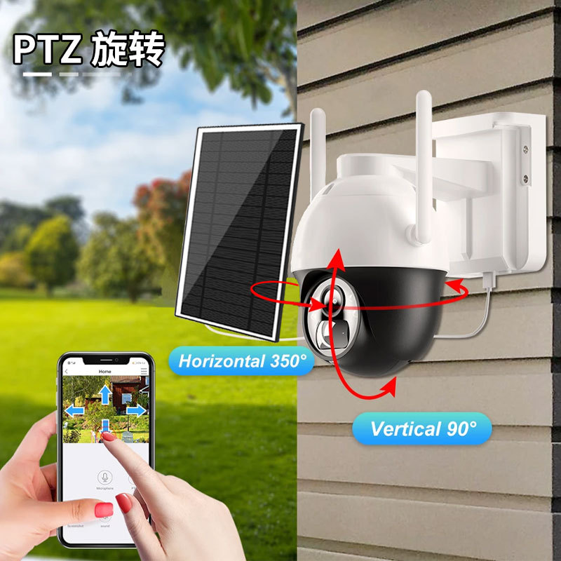 Cámara solar transfronteriza de baja potencia al aire libre al aire libre cámara de monitoreo de baterías de teléfonos móviles remotos