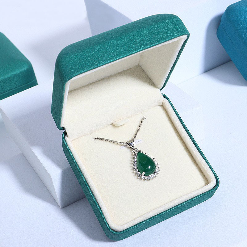 圆角绫罗绸铁质首饰盒珠宝轻奢耳钉手镯吊坠饰品戒指项链包装盒