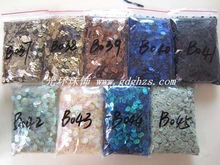 DIY珠片串珠材料服装辅料/七彩亮片/5mm圆平面PVC手缝片30克10色