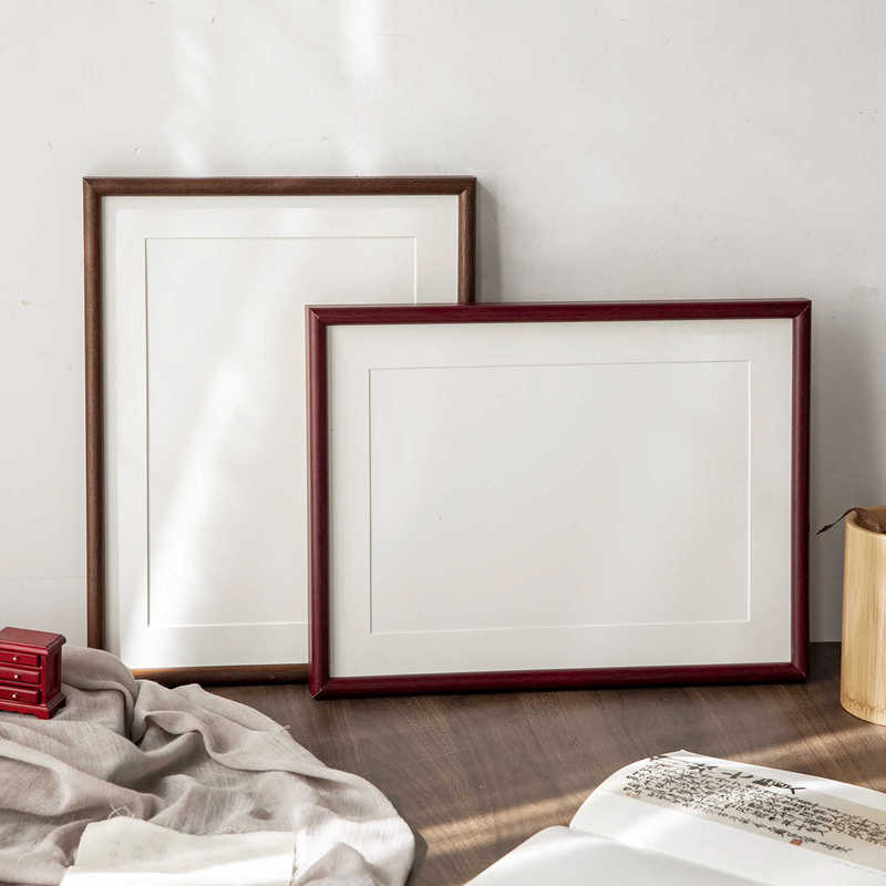 DIY custom-made wall-mounted picture frame for calligraphy and painting, A3/A4 solid wood calligraphy frame, empty frame, 4K blank picture frame DIY custom-made wall-mounted picture frame for calligraphy and painting, A3/A4 solid wood calligraphy frame, empty frame, 4K blank picture frame