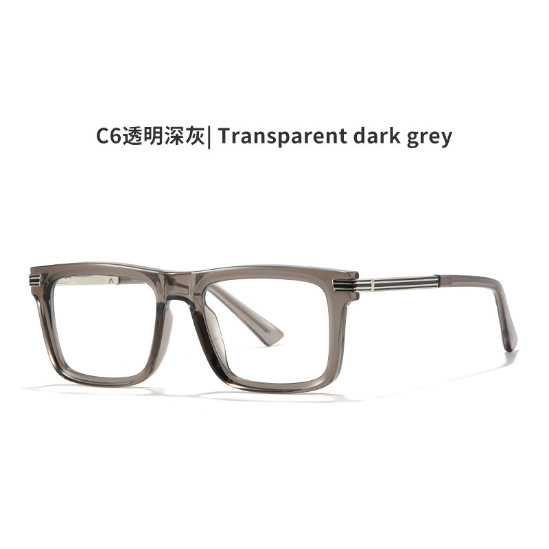 方框欧美风tr双拼色镜框男士防蓝光眼镜工艺弹簧镜腿亚马逊60023|undefined
