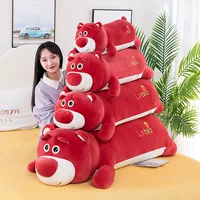 Чистый красный медведь кукла плюшевая игрушка мягкая сумка маленький медведь большая кукла спит с длинными подушками для девочек подарок