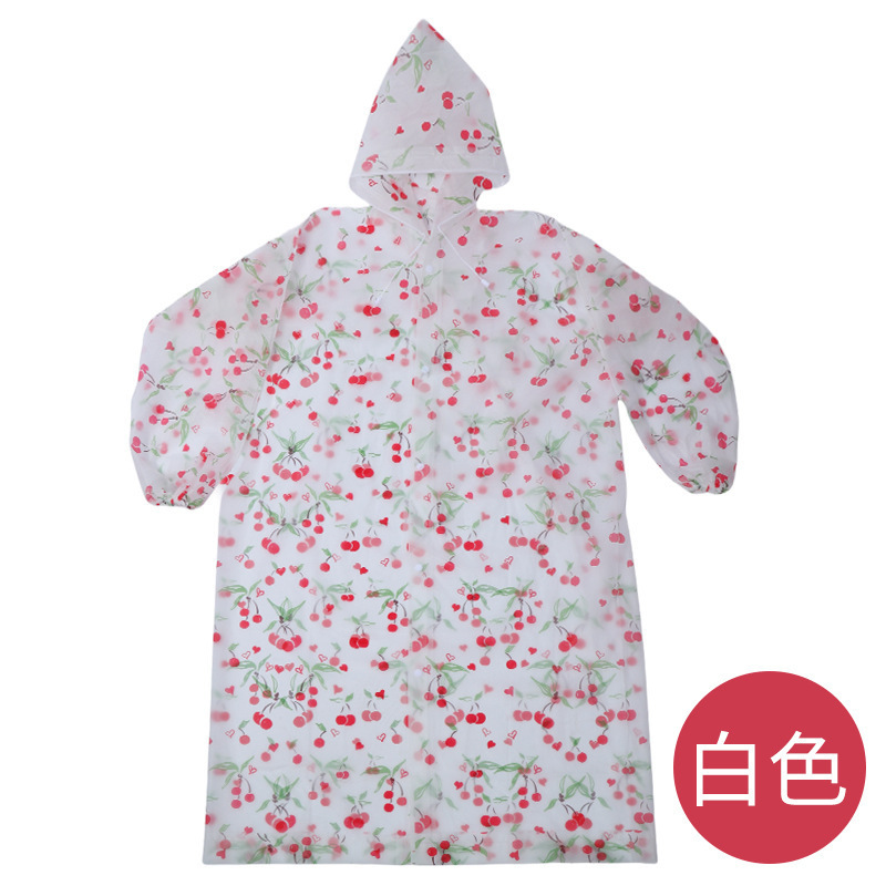 Impermeable Enterizo para Adultos con Estampado de PE Desechable para Senderismo y Viajes