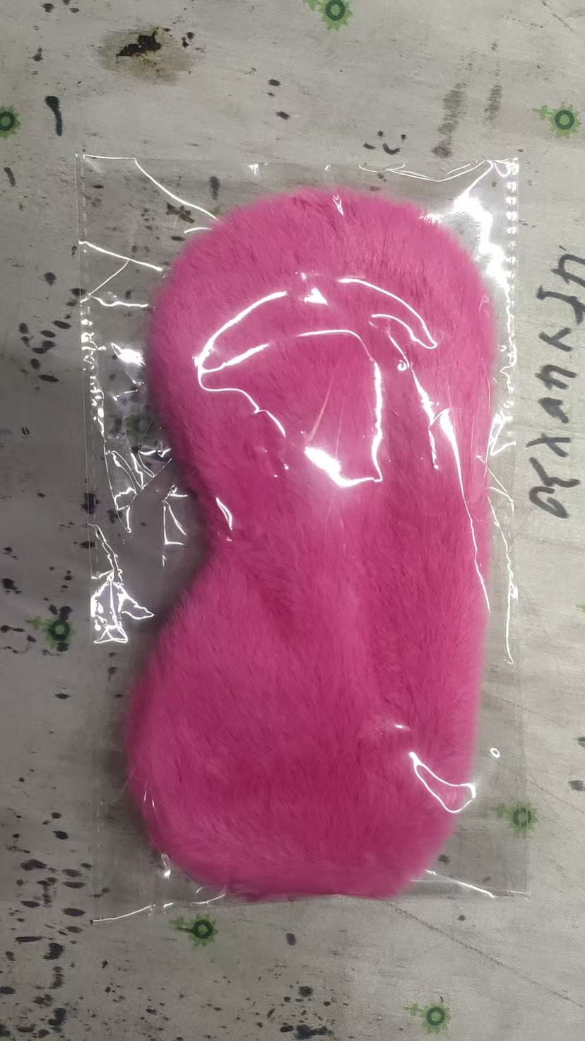 Spot fabricante felpa imitación seda color sólido protector de ojos protector de ojos para el almuerzo sombreado cómodo y transpirable sueño al por mayor