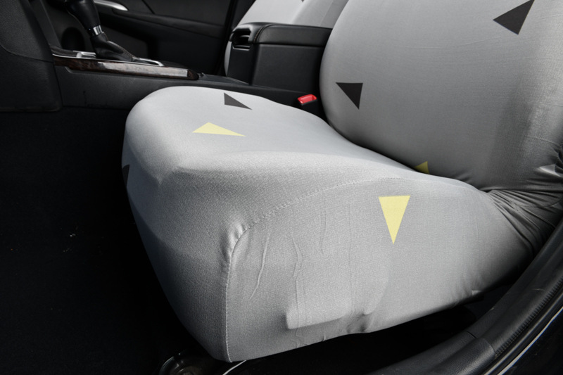 Elastic full-cover fabric seat cover for ride-sharing vehicles, waterproof, suitable for both driver and passenger seats, with elastic edges