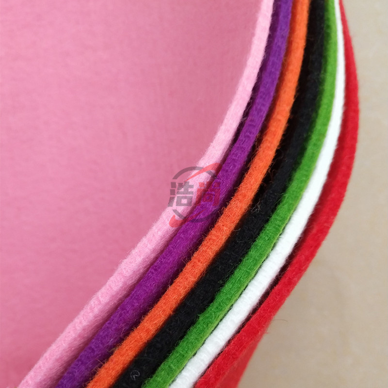 毛毡布3mm500g戟绒毡内衬工艺背景装饰DIY毛粘布RPET化纤针刺无纺