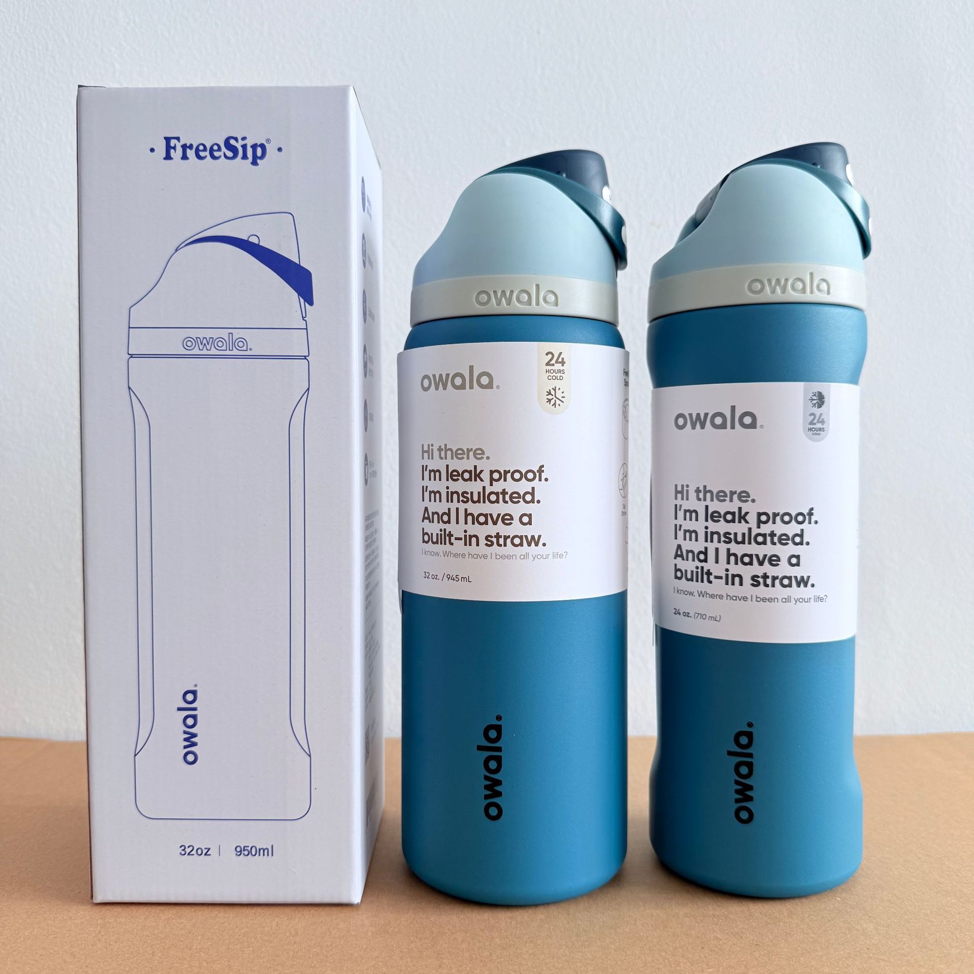 Owala en stock de gran capacidad portátil hervidor de agua al aire libre para hombres tazas de agua caliente de moda para mujeres tazas de fruta deportivas al por mayor