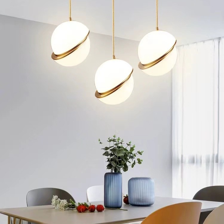 错位球北欧小吊灯创意床头设计师吧台吊灯高级感灯具简约餐厅灯
