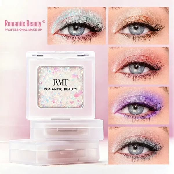 Cross-border small square eyeshadow palette, pearlescent shimmer two-tone mini eyeshadow, matte fine shimmer contouring and highlighting eyeshadow