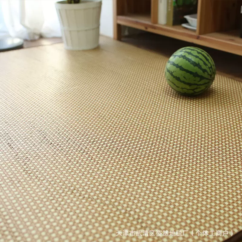 夏季家用用床上凉席日式侘寂卧室爬爬垫客厅藤席凉爽易清理凉席