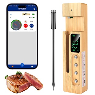 Wireless Meat Thermometer with Digital Display Precision Measurement Thermometer Barbecue Thermometer Kitchen Thermometer